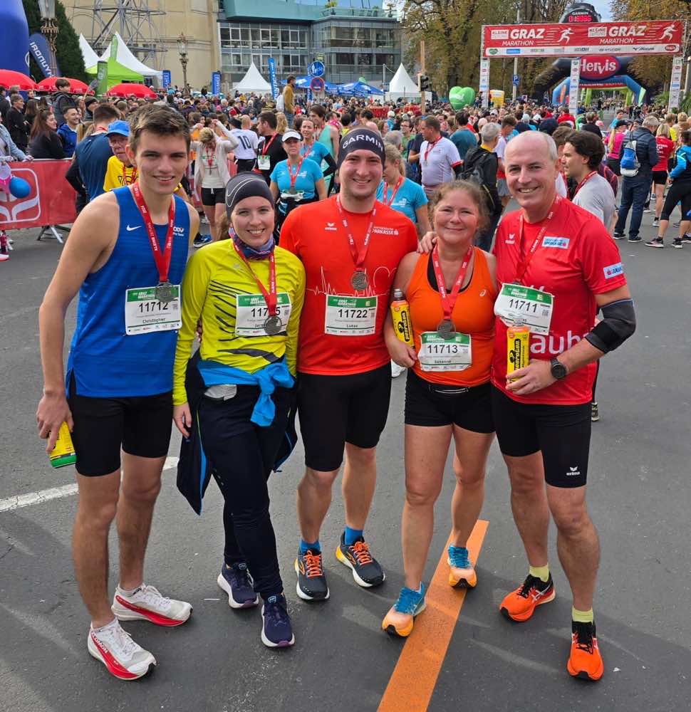 Familie Stroh beim Graz Marathon 2024